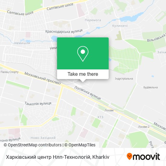 Карта Харківський центр Нлп-Технологій