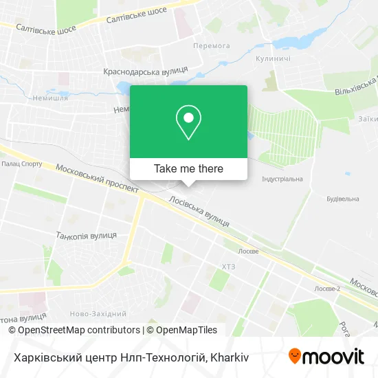 Карта Харківський центр Нлп-Технологій