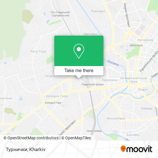 Карта Турнички