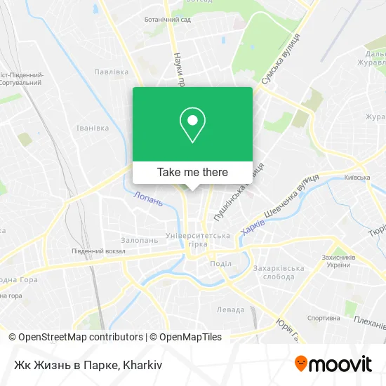 Карта Жк Жизнь в Парке