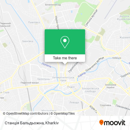 Станція Бальдьожна map