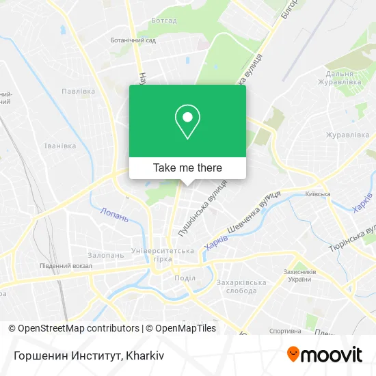 Карта Горшенин Институт