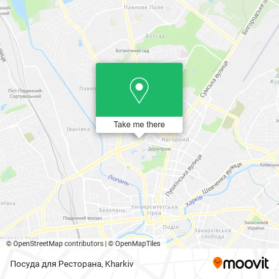Карта Посуда для Ресторана