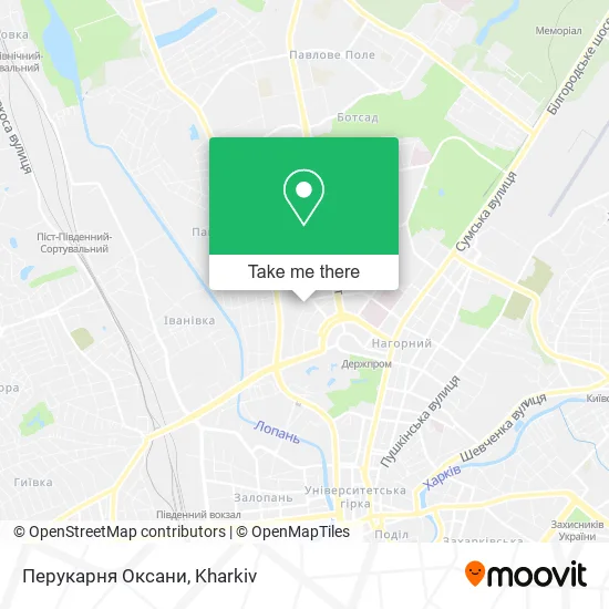 Карта Перукарня Оксани