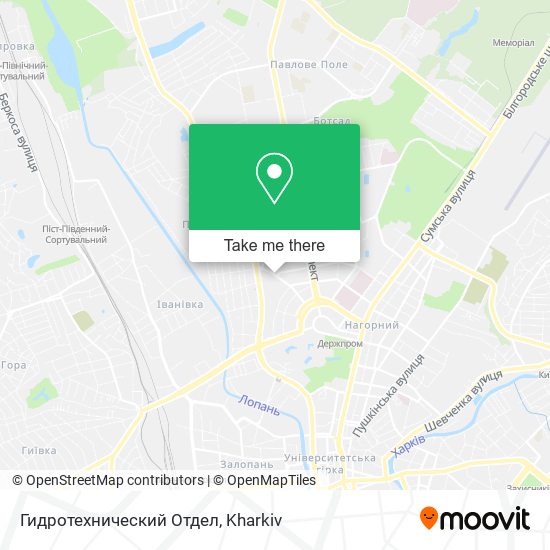 Карта Гидротехнический Отдел