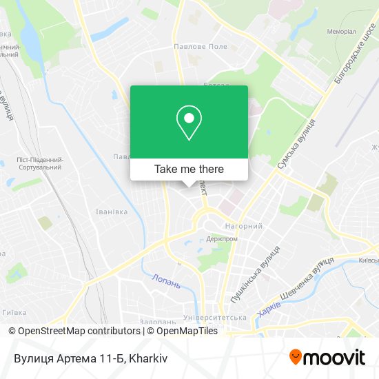 Вулиця Артема 11-Б map