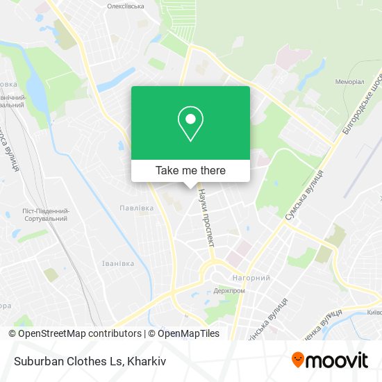 Карта Suburban Clothes Ls
