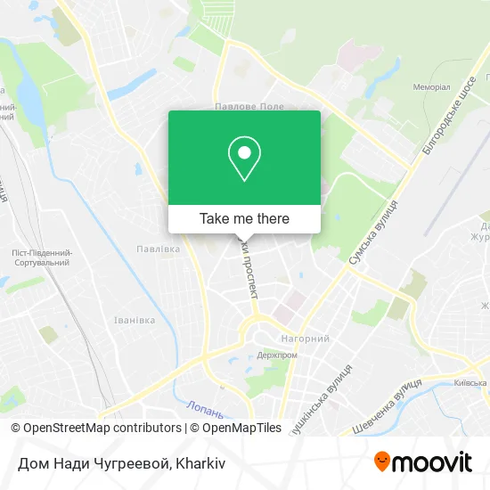 Карта Дом Нади Чугреевой