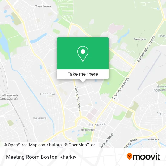 Карта Meeting Room Boston