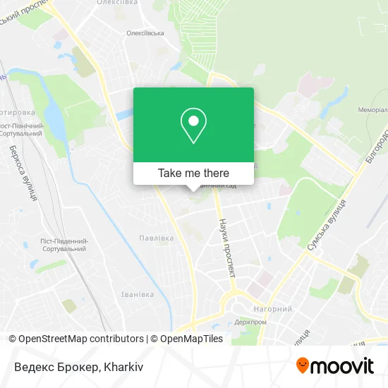 Карта Ведекс Брокер