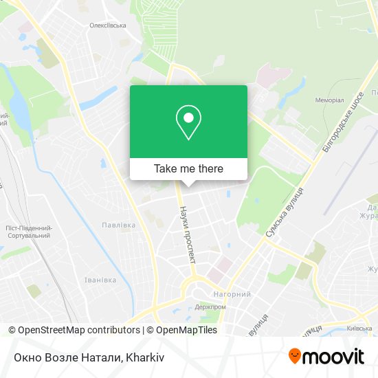 Окно Возле Натали map