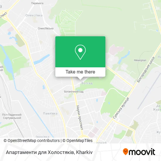 Карта Апартаменти для Холостяків