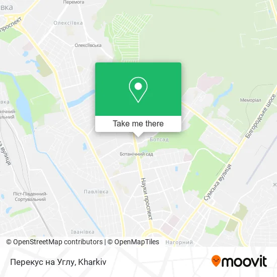 Карта Перекус на Углу