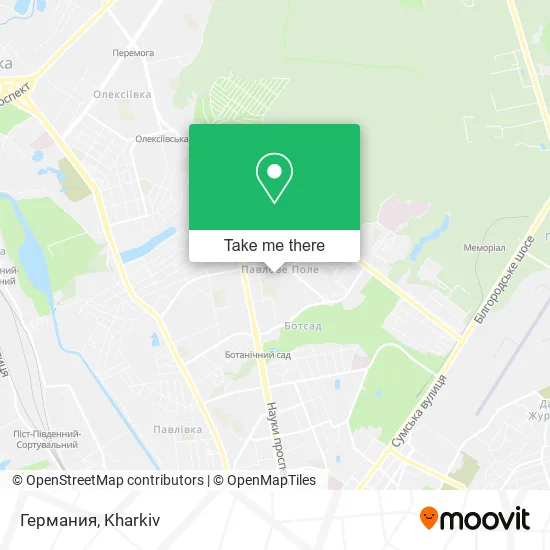 Карта Германия