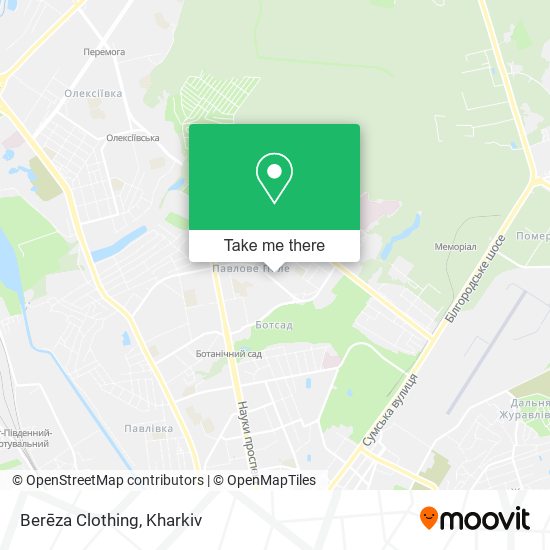 Berēza Clothing map