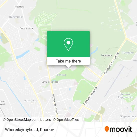 Карта Whereilaymyhead