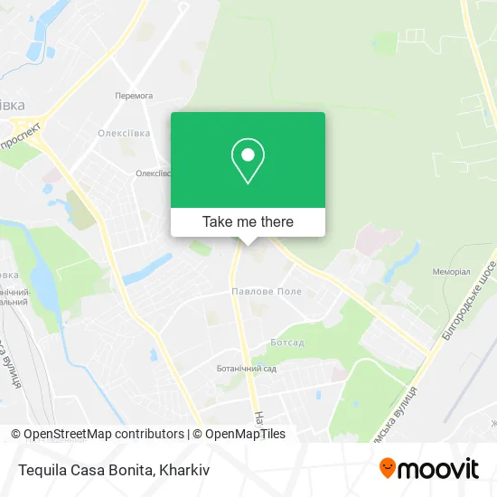 Карта Tequila Casa Bonita