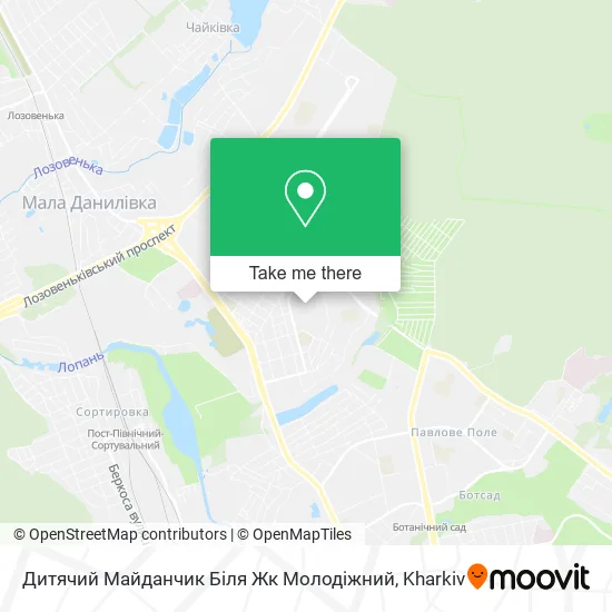 Карта Дитячий Майданчик Біля Жк Молодіжний