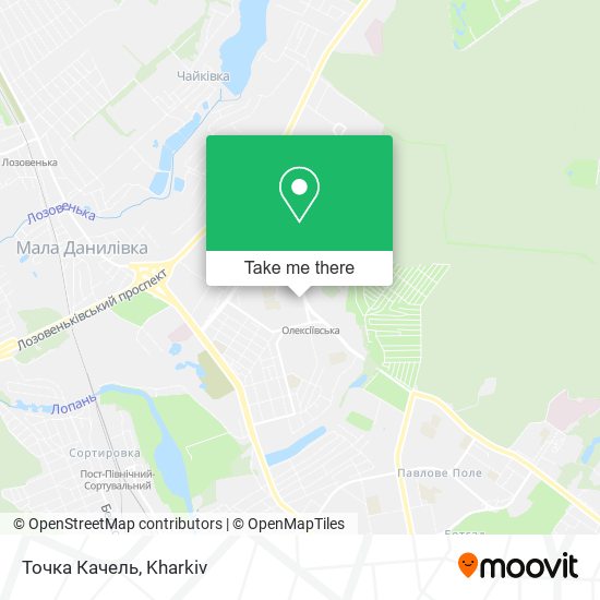 Точка Качель map