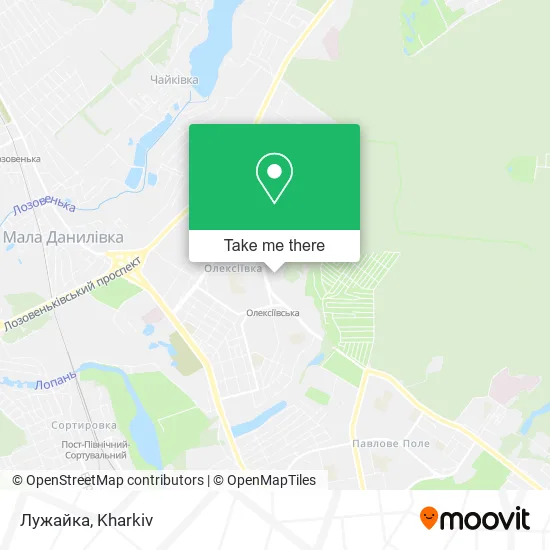 Карта Лужайка