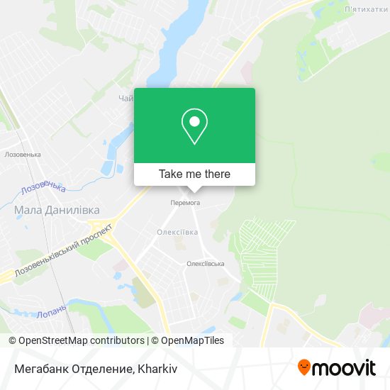 Мегабанк Отделение map
