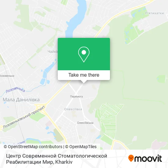 Карта Центр Современной Стоматологической Реабилитации Мир