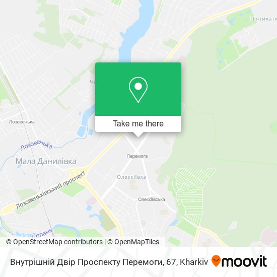 Карта Внутрішній Двір Проспекту Перемоги, 67