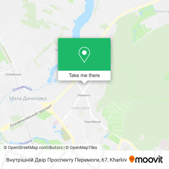 Карта Внутрішній Двір Проспекту Перемоги, 67
