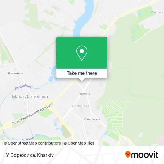 Карта У Борюсика