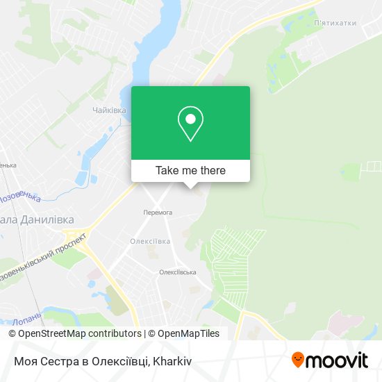 Моя Сестра в Олексіївці map