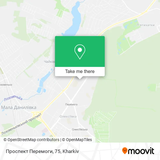 Карта Проспект Перемоги, 75