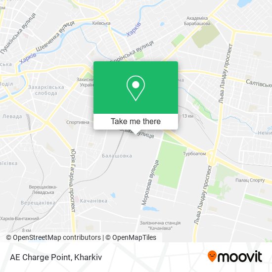 AE Charge Point map