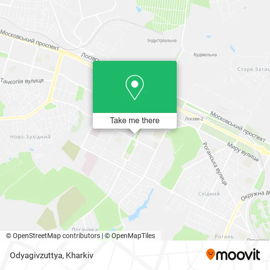 Карта Odyagivzuttya