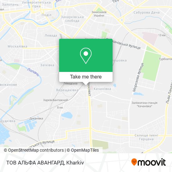 ТОВ АЛЬФА АВАНГАРД map