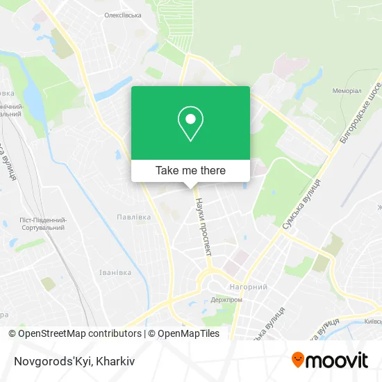 Карта Novgorods'Kyi