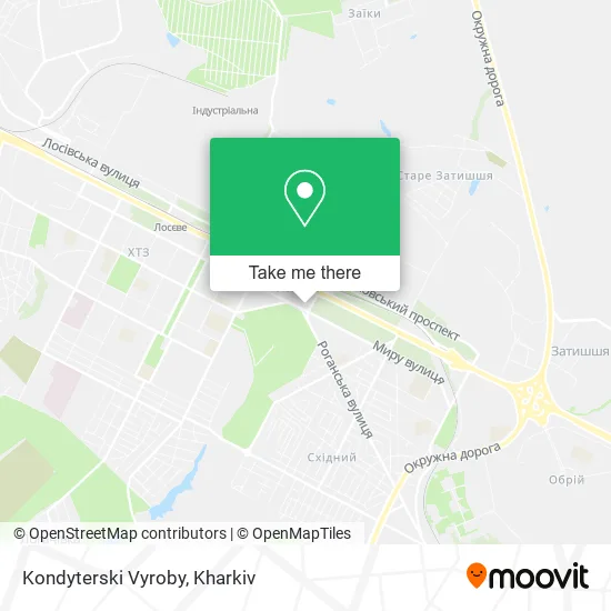 Карта Kondyterski Vyroby
