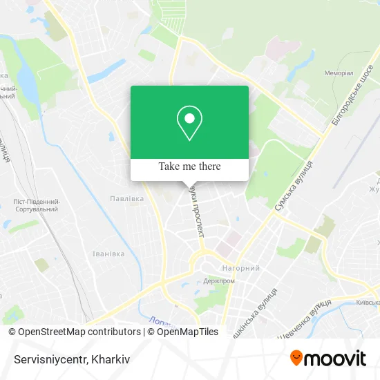 Карта Servisniycentr