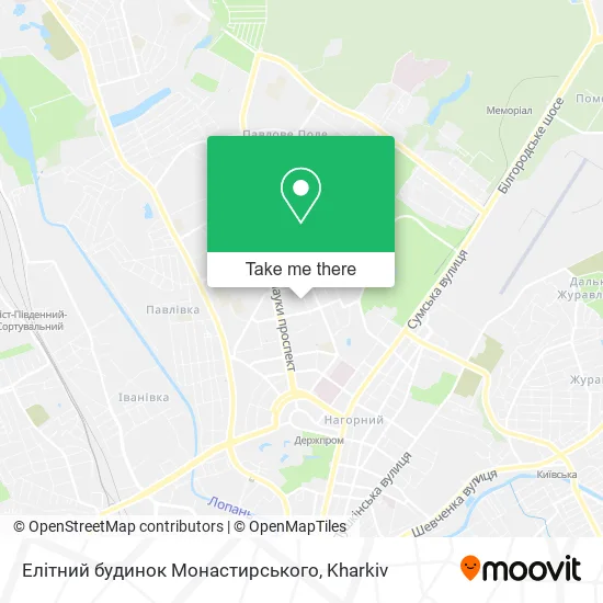 Карта Елітний будинок Монастирського