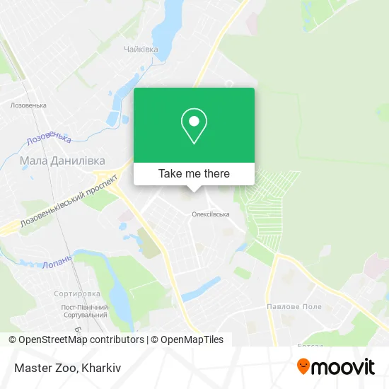 Карта Master Zoo