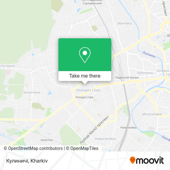 Карта Кулиничі