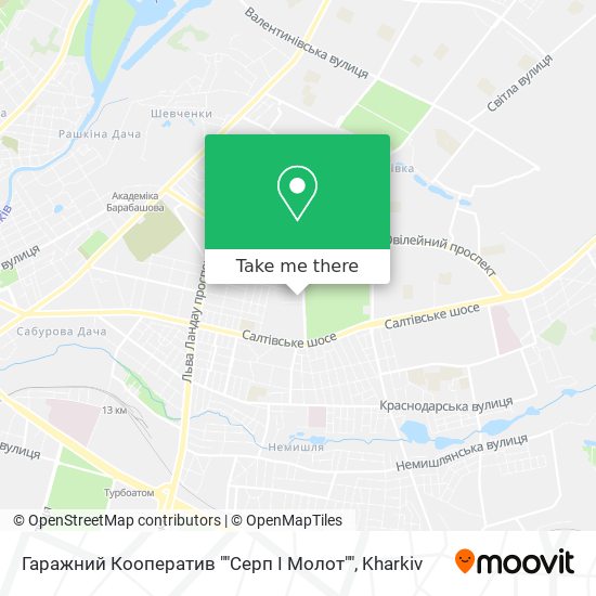 Гаражний Кооператив ""Серп І Молот"" map