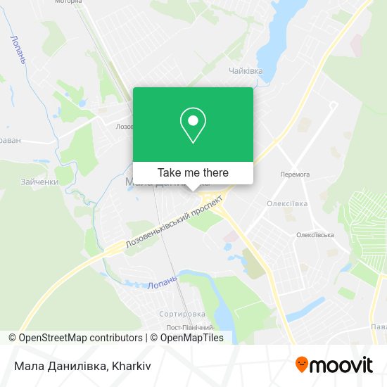 Мала Данилівка map