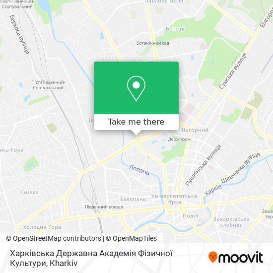 Харківська Державна Академія Фізичної Культури map