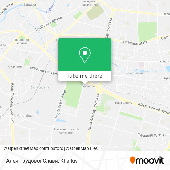 Карта Алея Трудової Слави