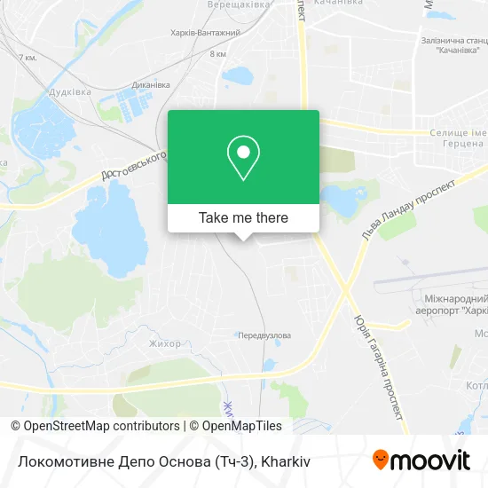 Карта Локомотивне Депо Основа (Тч-3)