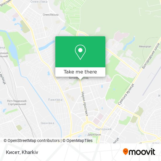 Карта Кисет