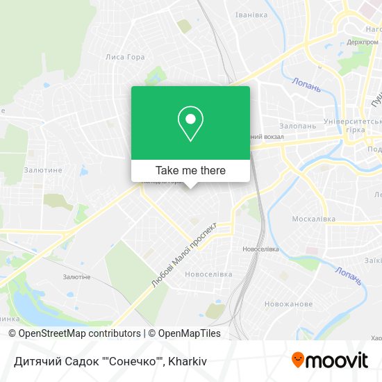 Карта Дитячий Садок ""Сонечко""