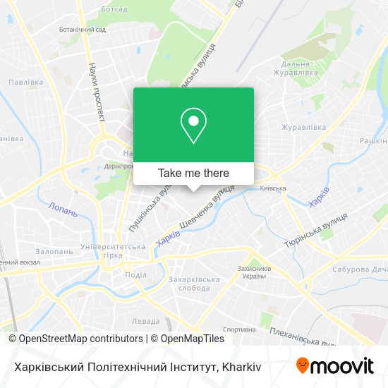 Карта Харківський Політехнічний Інститут