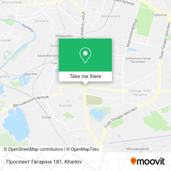 Карта Проспект Гагаріна 181