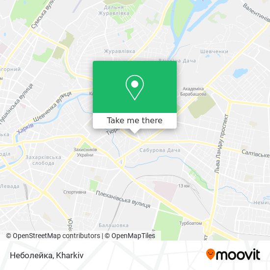 Неболейка map